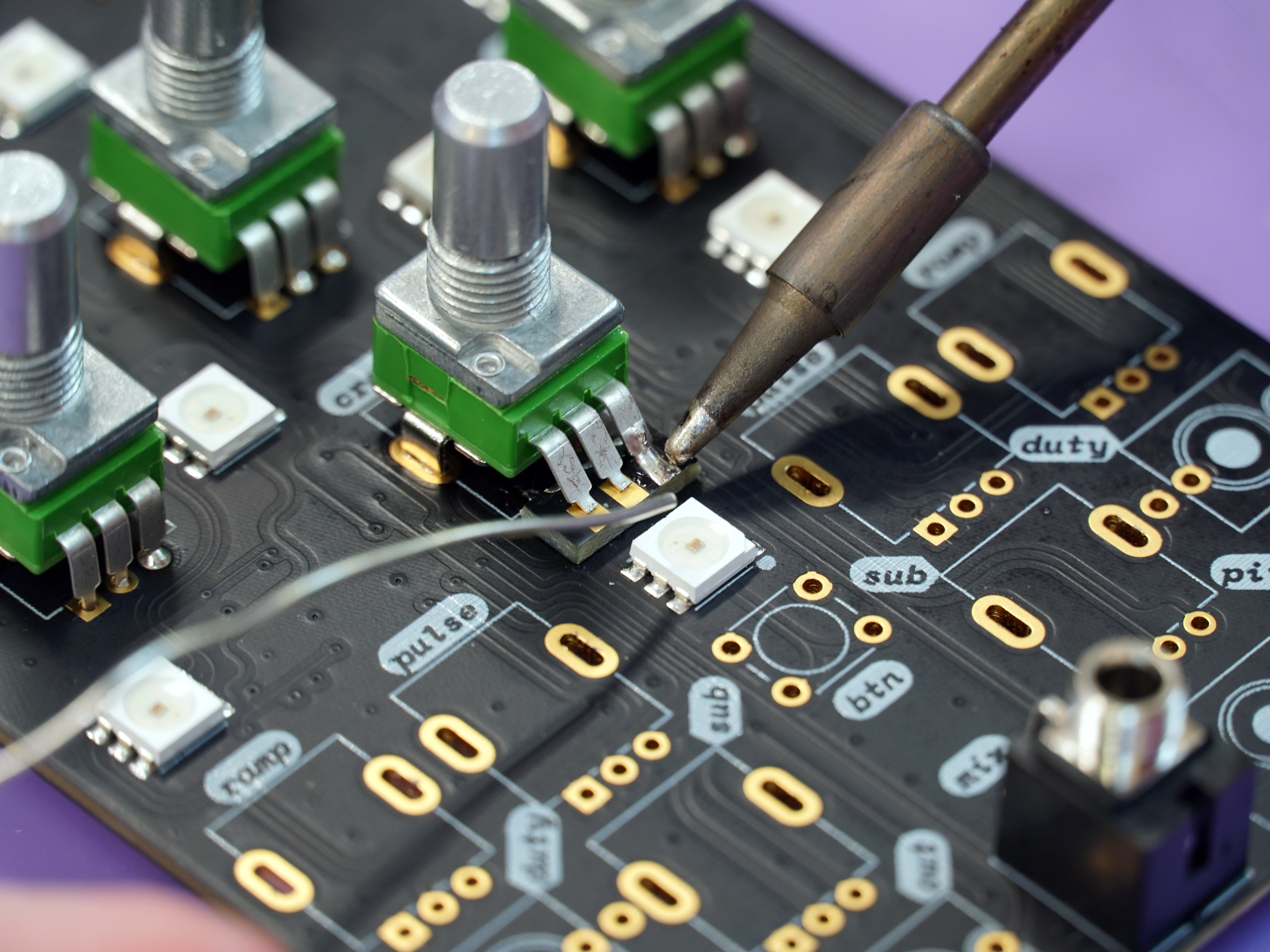 PCB assembly and soldering
